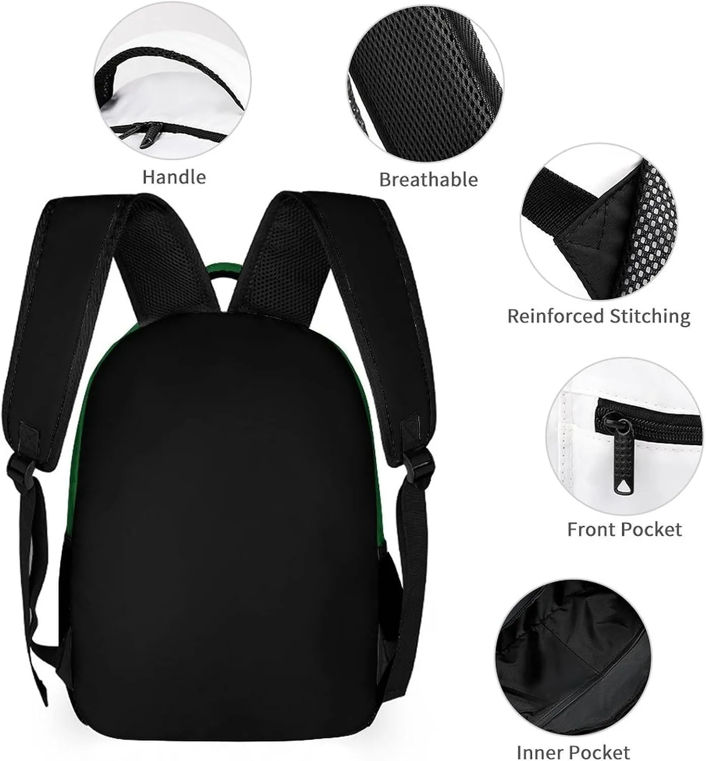 Generic Personalized Backpack Basketball City Fans Gifts Sport Bags High Capacity Custom Any Name and Number for Men Women, Bos-c2401