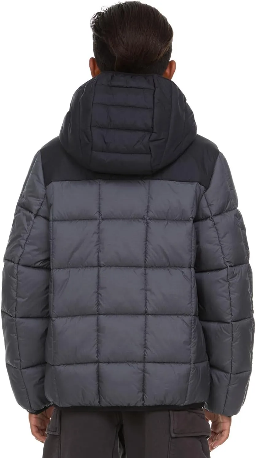 Gerry Packable Puffer Jackets for Girls and Boys, Hooded Girls and Boys Winter Coat