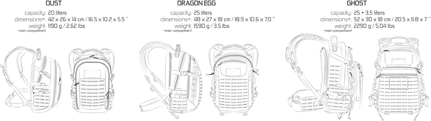 Ghost Tactical Backpack 31 Liter Capacity
