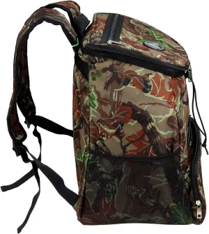 GigaTent Fully Insulated Interior Cooler Backpack 600D Adjustable Padded Shoulder Straps Bungee Cord Leakproof Water Resistant Cooler Extra Storage 2 Mesh Side Pockets for Lunch Picnic Hiking Camping