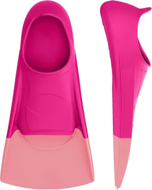 Gintenco Swim Fins, Kids Swim Training Fins for Lap Swimming, Travel Size Flippers with Mesh Bag, Silicone Swimming Fins for Kids Teens Adults Women Men