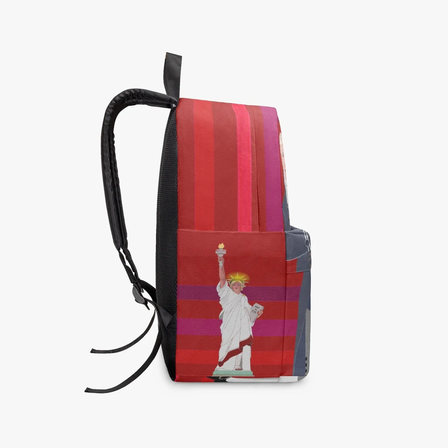 GLOBAL FREEDOM UNITED© Couple USA Georg Washington Red - All-over-print Canvas Backpack