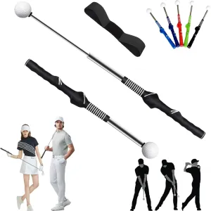 Gloryboom Telescopic Club, Retractable Golf Swing Training Aid, 2025 Upgraded Golf Grip Trainer for Right & Left-Handed Golfers for Beginners, Power & Grip Training