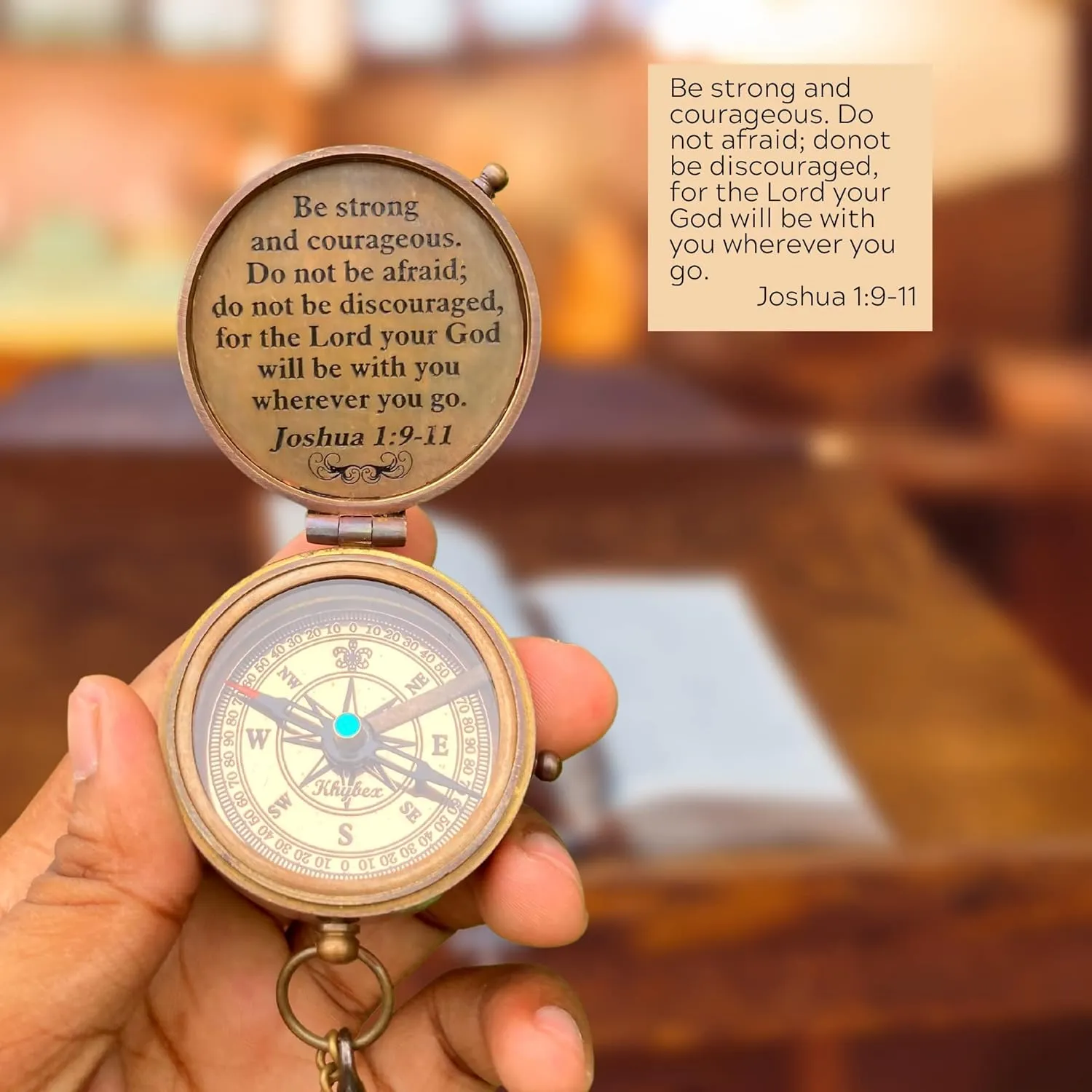 God's Way Compass - Baptism & Graduation Gifts for Boys & Men, Catholic & Inspirational Gifts