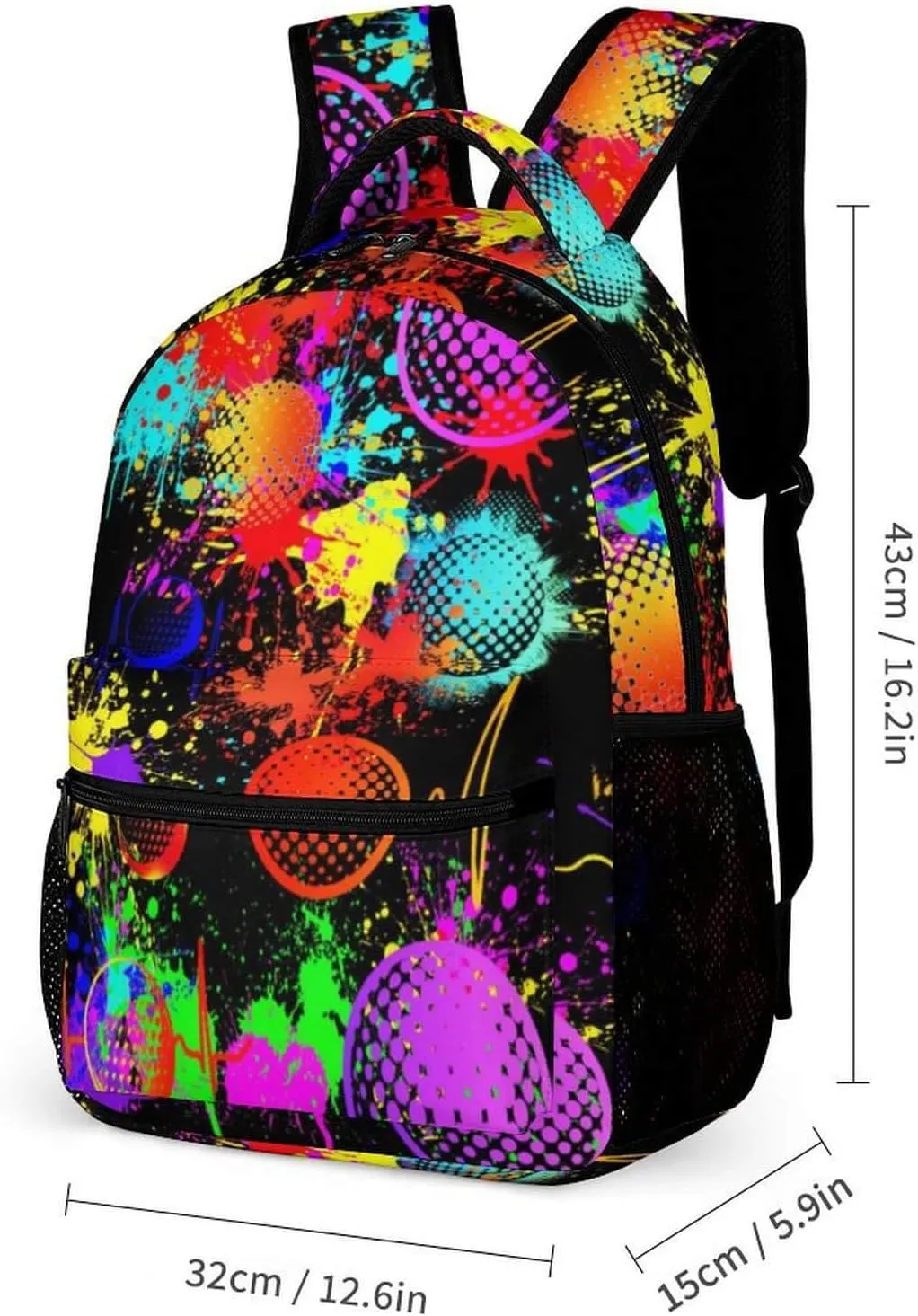 Golf Backpack with Lunch Box & Pencil Case for Kids Girls Boys School, 16 Inch Cool Golf Bookbag, School Backpack for Students Children, sustainable, Lightweight, Large Capacity