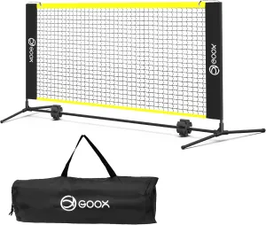 GOOX 6FT Small Mini Pickleball Net Set - Quick Setup Indoor/Outdoor Portable Practice Net - Lightweight Dink Training Aid for Backyard, Driveway