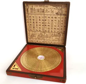 Gossip Compass,Gossip Compass, Compass Vintage Brass Luo Pan Chinese Fine Copper High-Precision Antique 3 Inch 5 Inch 8 Inch Gift Box Compass (Color : 3 inch Gift Box) (8 Inch Gift Box)