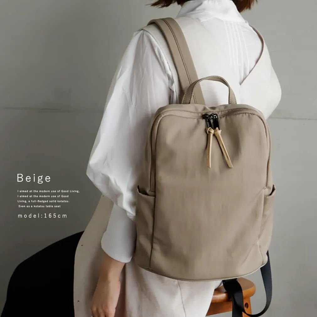 Gratante] Nylon Multifunctional Backpack Women's Commuting Backpack abb-g0007 (beige)