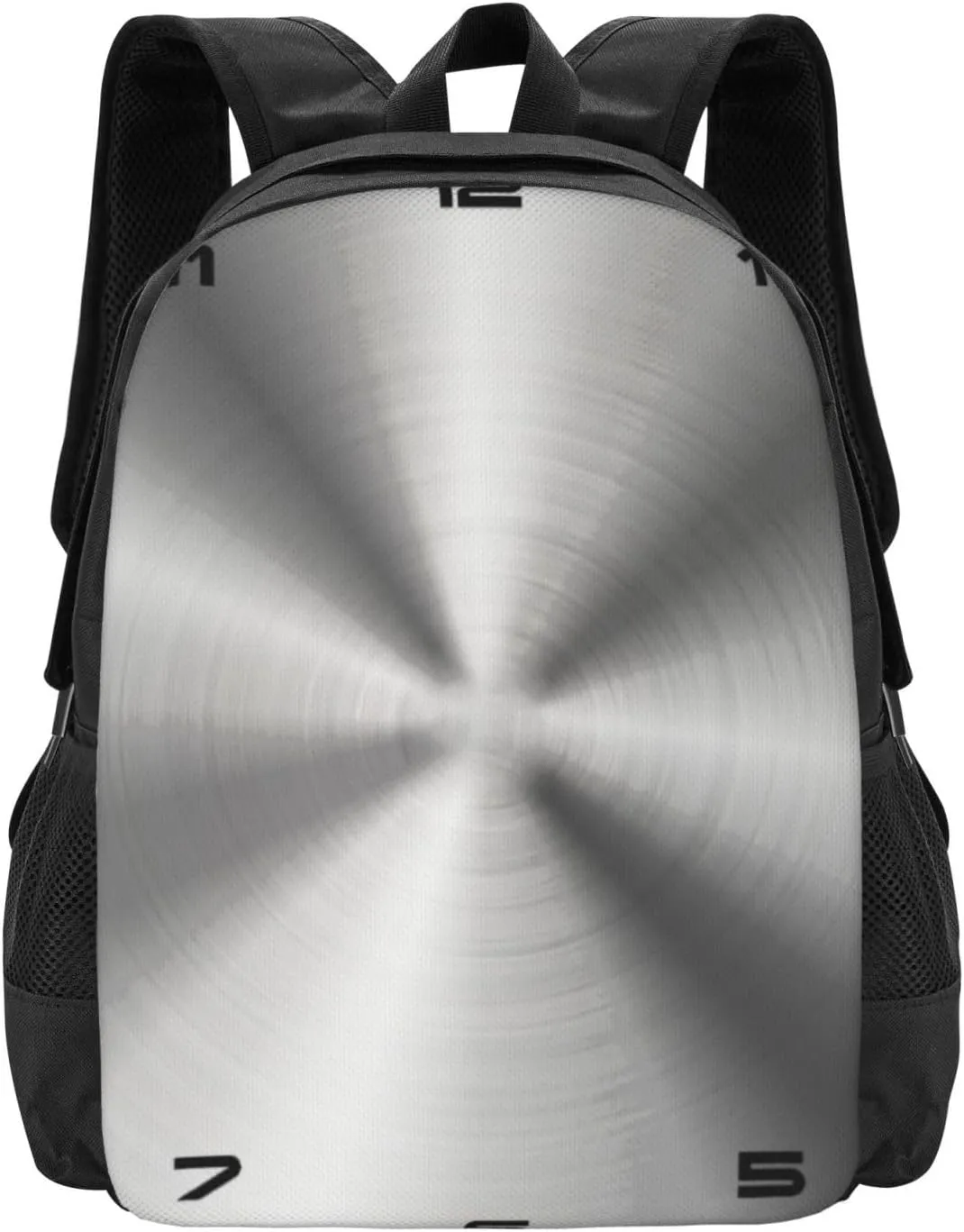 Gray Shiny Metallic-Stainless Steel Look Lightweight Packable Backpack Travel Casual Hiking Daypack Foldable Backpack For Men Women