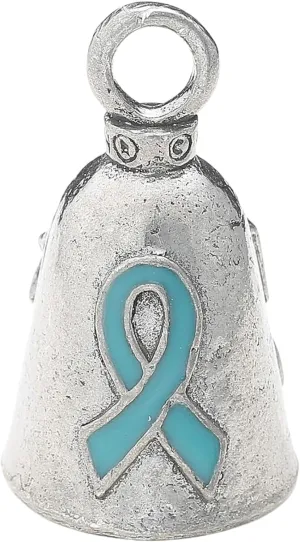 Guardian Bell F_ck Cancer Motorcycle Bell w/Keyring & Black Velvet Gift Bag | Lead-Free Pewter | Good Luck Gift | Made in USA