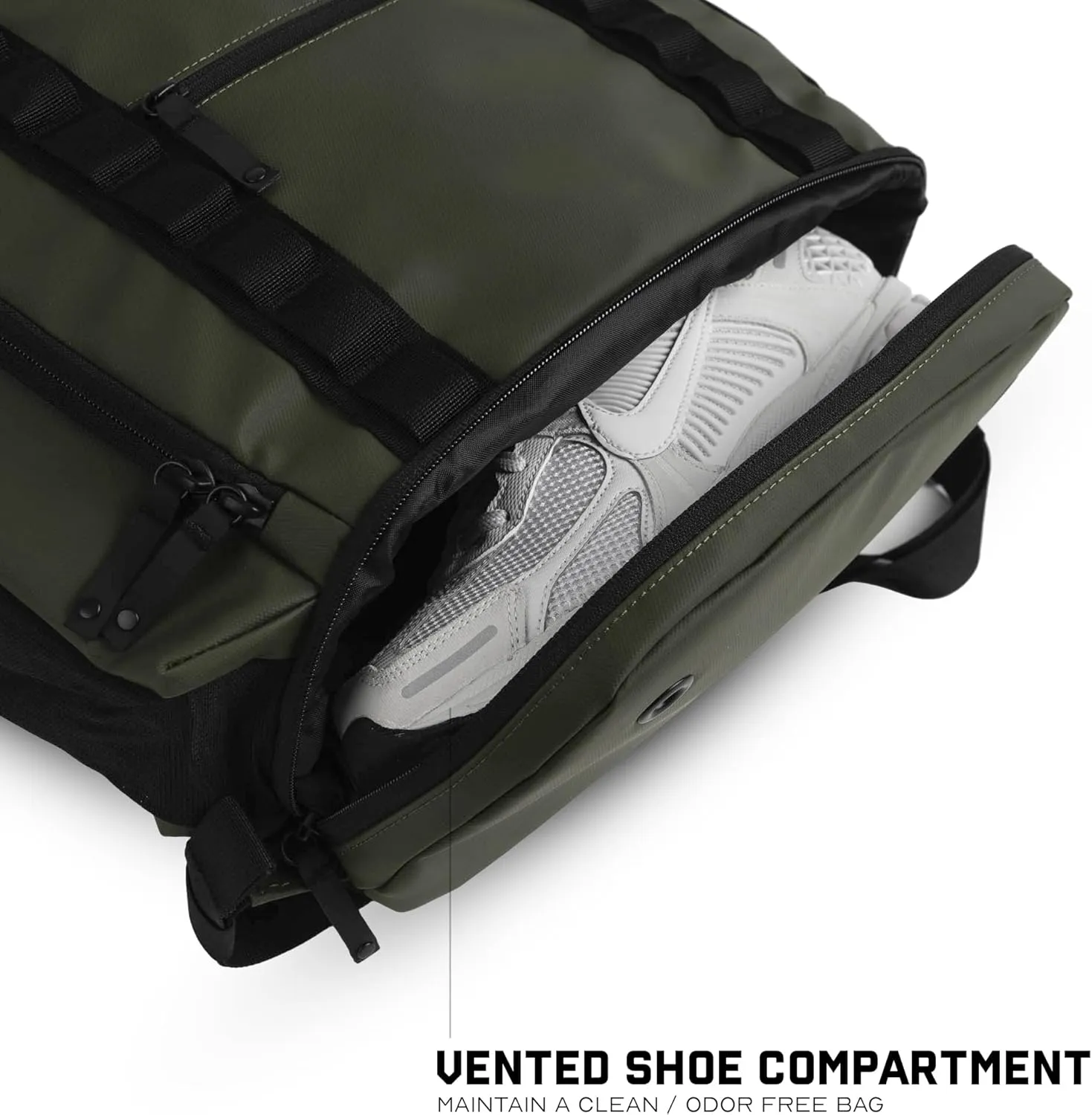 Gymreapers Gravestone 21L Backpack Travel Gym Bag Water-Resistant Lightweight Laptop Sleeve Carry On Luggage for Men & Women (OD Green)