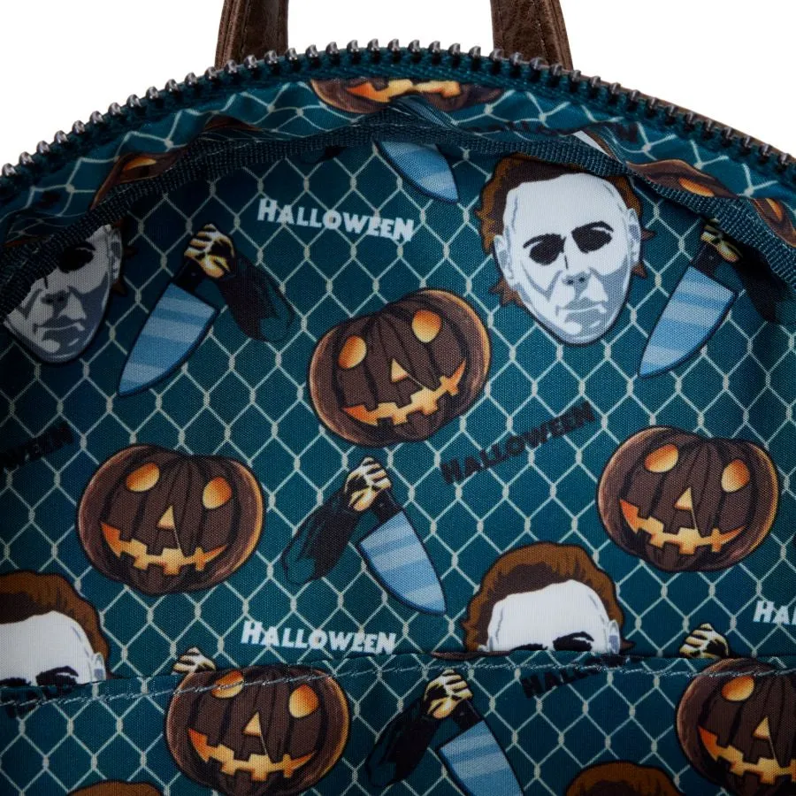 Halloween - Michael Myers Pumpkin Glow Mini Backpack (with Coin Bag) - PRE ORDER