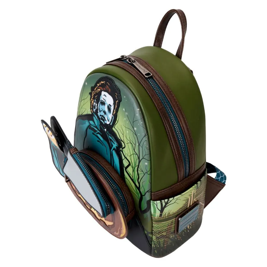 Halloween - Michael Myers Pumpkin Glow Mini Backpack (with Coin Bag) - PRE ORDER