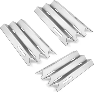 Heat Plate Shield Replacement Parts Kit for Vermont Castings CF90501AP, CF9055, CF9055 3A, CF9030N, CF9030, CF9030LP Gas Grill Models, 3 PC Stainless Steel Grill Heat Tent, 14 1/2" x 7 1/4"