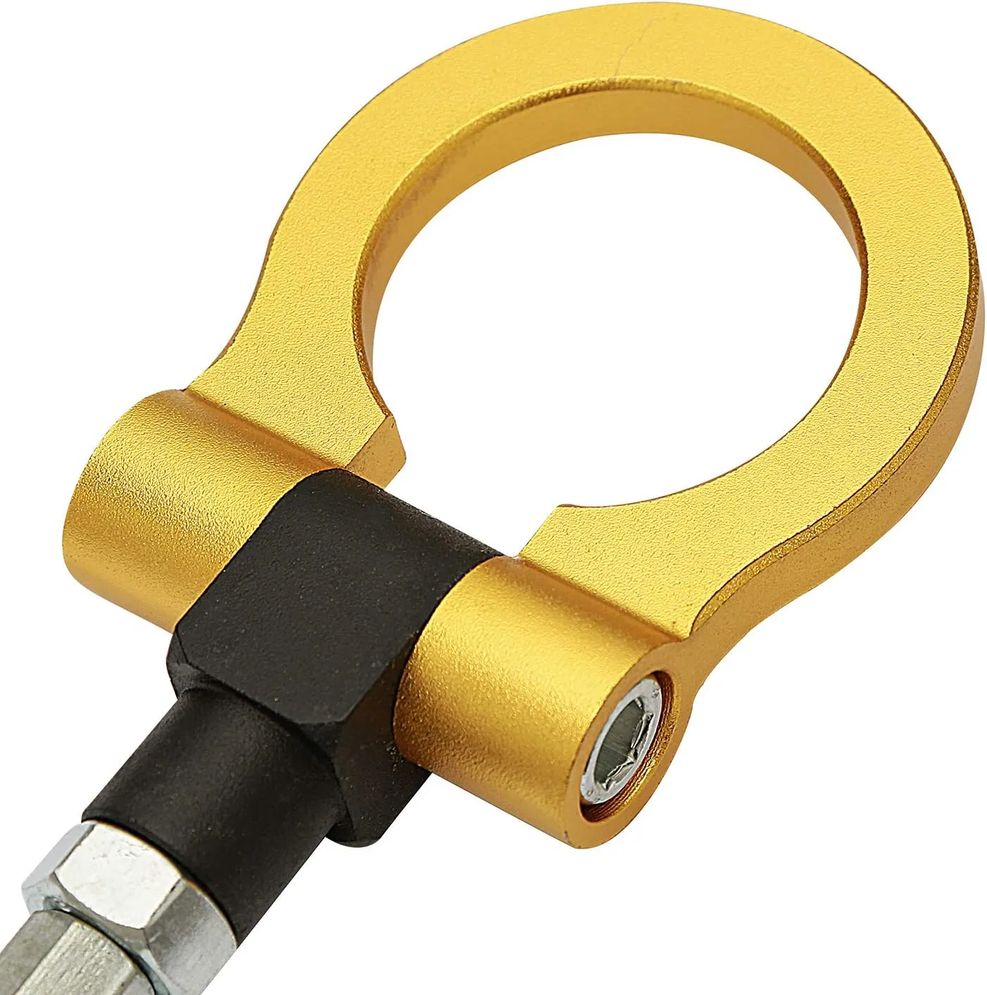 Heavy Duty Anodized Folding Tow Hooks Track Racing Towing Fits for Jeep Cherokee, Compass, Chrysler Pacifica, Voyager (Gold)