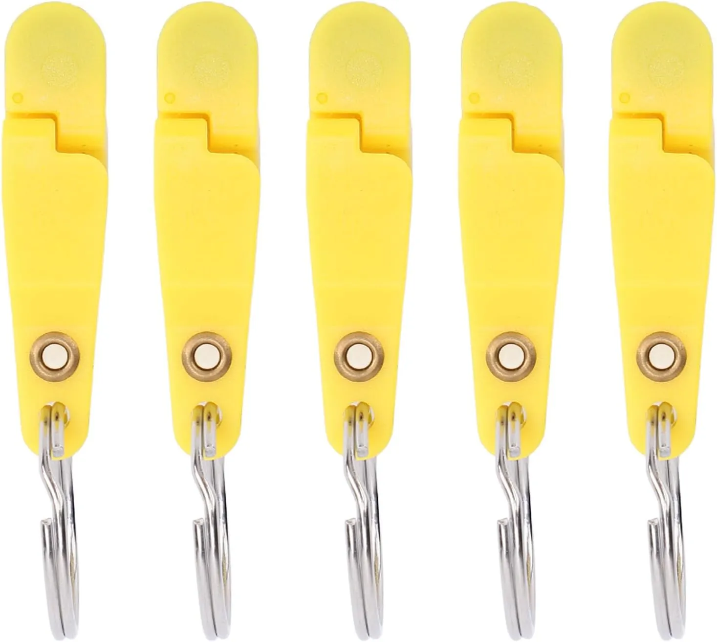 Heavy Tension Snap Release Clamp/Holder, Oxidation Fishing Trolling Padded Release Clamp/Holder Adjustable Compact for Saltwater Freshwater Fishing (Yellow)