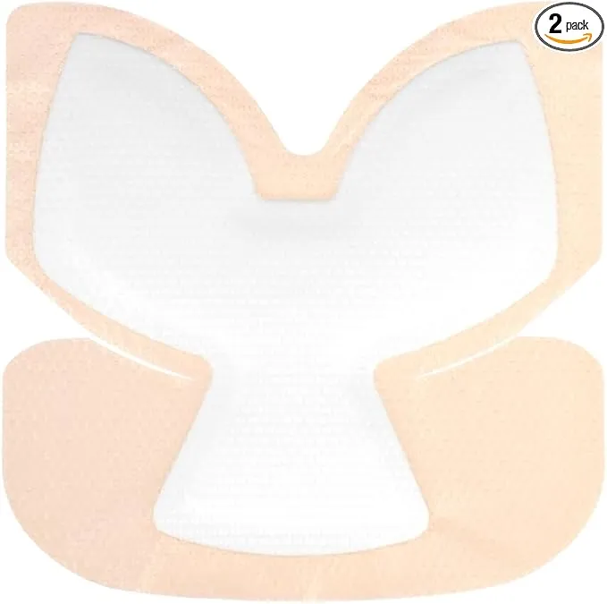 Heel Silicone Foam Dressing Heel Ulcer 8"x 8" 8" (Pack 2)
