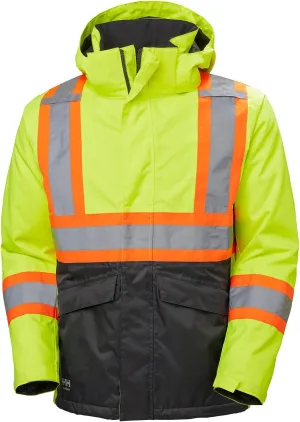 Helly-Hansen Alta Hi-Vis Insulated Winter Jackets for Men with ANSI/ISEA 107-2015 Type R Class 3 Reflective Striping