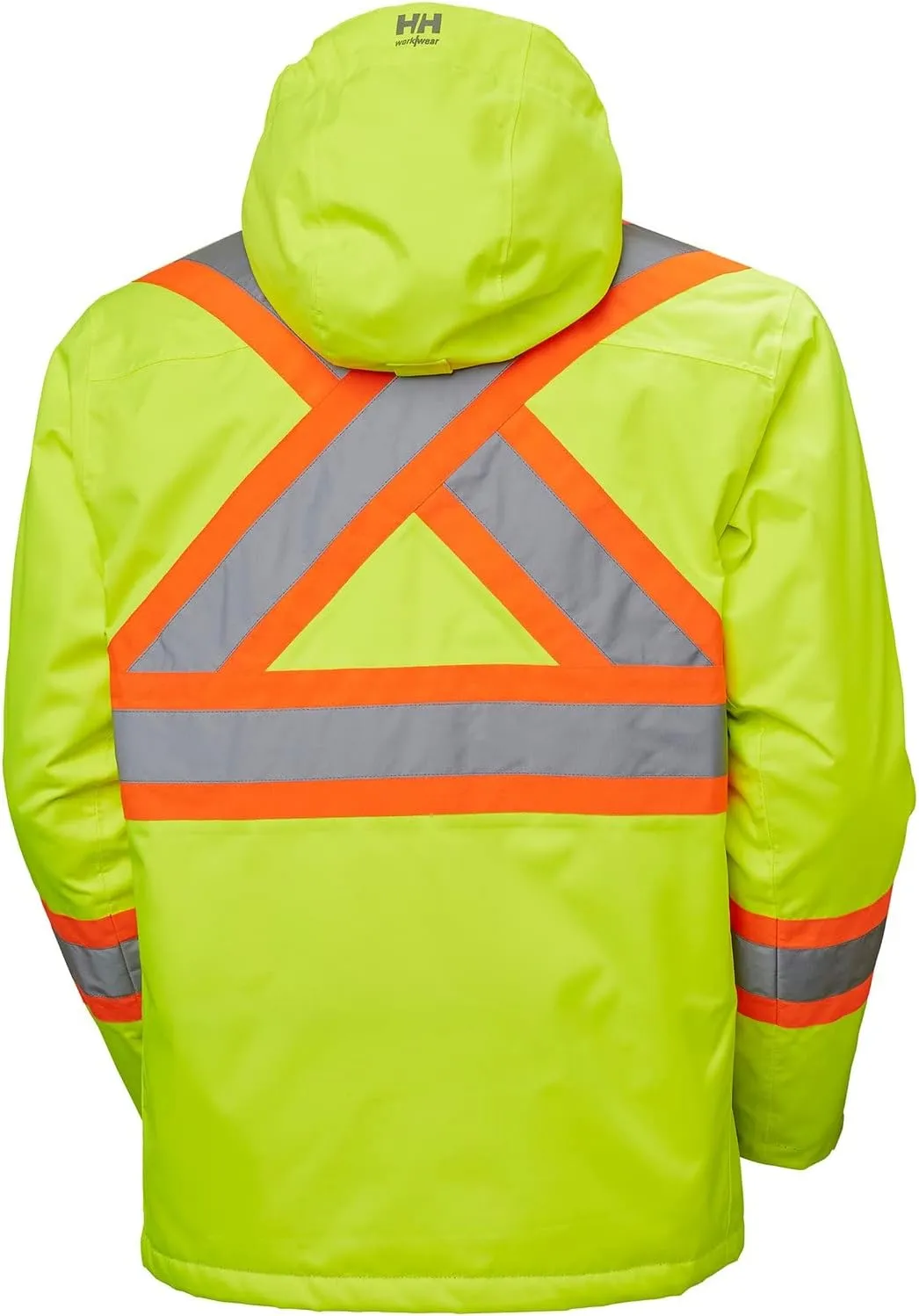 Helly-Hansen Alta Hi-Vis Insulated Winter Jackets for Men with ANSI/ISEA 107-2015 Type R Class 3 Reflective Striping