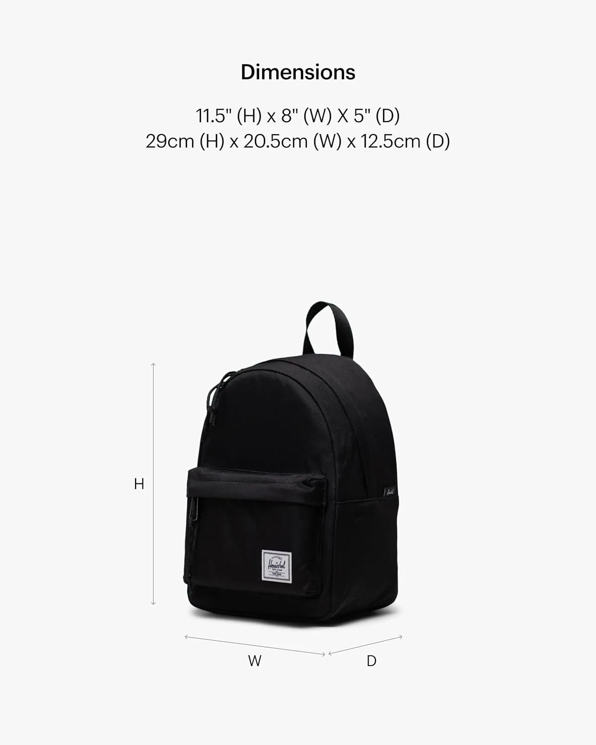 Herschel Supply Co. Herschel Classic Mini Backpack, Black, One Size