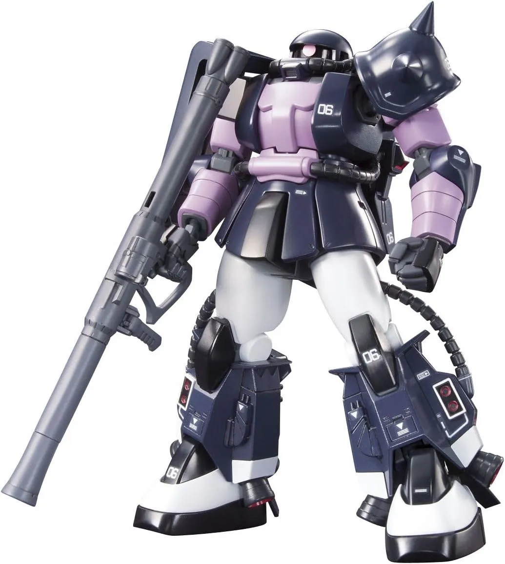 HGUC MS-06R-1A Zaku II High Grade Universal Century 1/144 Gundam MSV Action Figure (Black Tri-Stars Color)