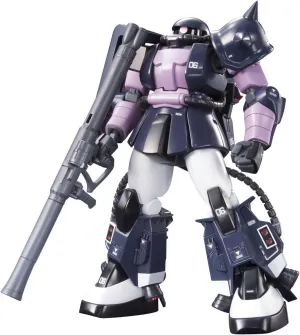 HGUC MS-06R-1A Zaku II High Grade Universal Century 1/144 Gundam MSV Action Figure (Black Tri-Stars Color)