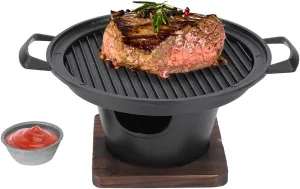 Hibachi Grill, Yakiniku Grill, 26x21x12.5cm Mini Wood Stove BBQ Grill Smokeless Grill Household Portable Mini Smokeless Barbecue Grill Hibachi Grill Indoor Mini Grill Outdoor for Home