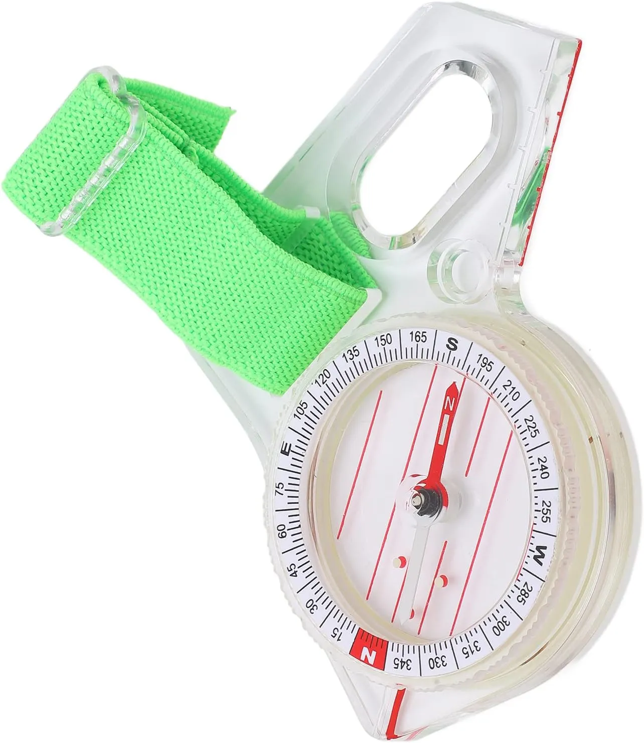 High Performance Lighting on The Compass Oriented Towards The Fastadel Sting for Orientation of Navigation for Campers and Hikers