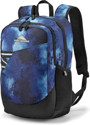High Sierra 17" Outburst Backpack Bookbag with Dedicated Laptop Sleeve, Space