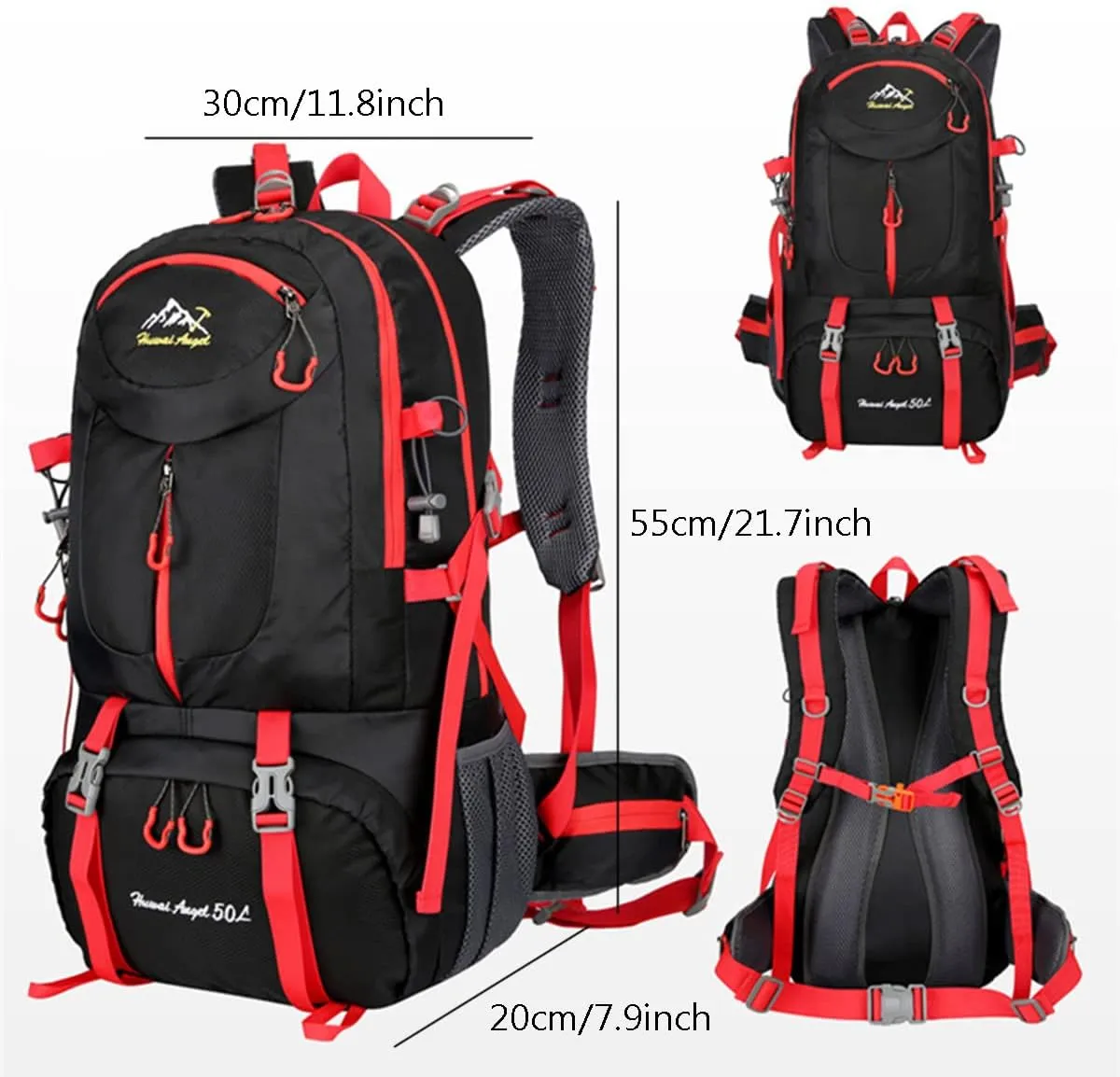 Hiking Backpack 50L Climbing Camping Backpack Large Rucksack for Trekking Travel Outdoor Sport