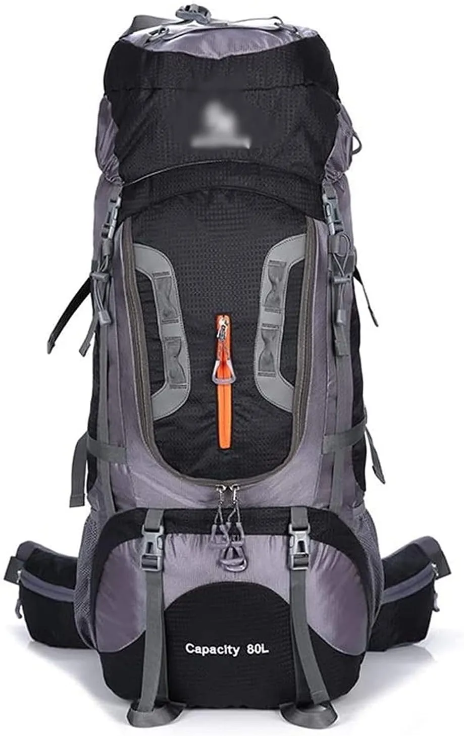 Hiking Backpack 80L Mountaineering Backpack Rucksacks for Men Women,Tear and Water-Resistant Ideal for Camping Climbing Biking Trekking Travel Outdoor(Gray) High Capacity (Color : Black)