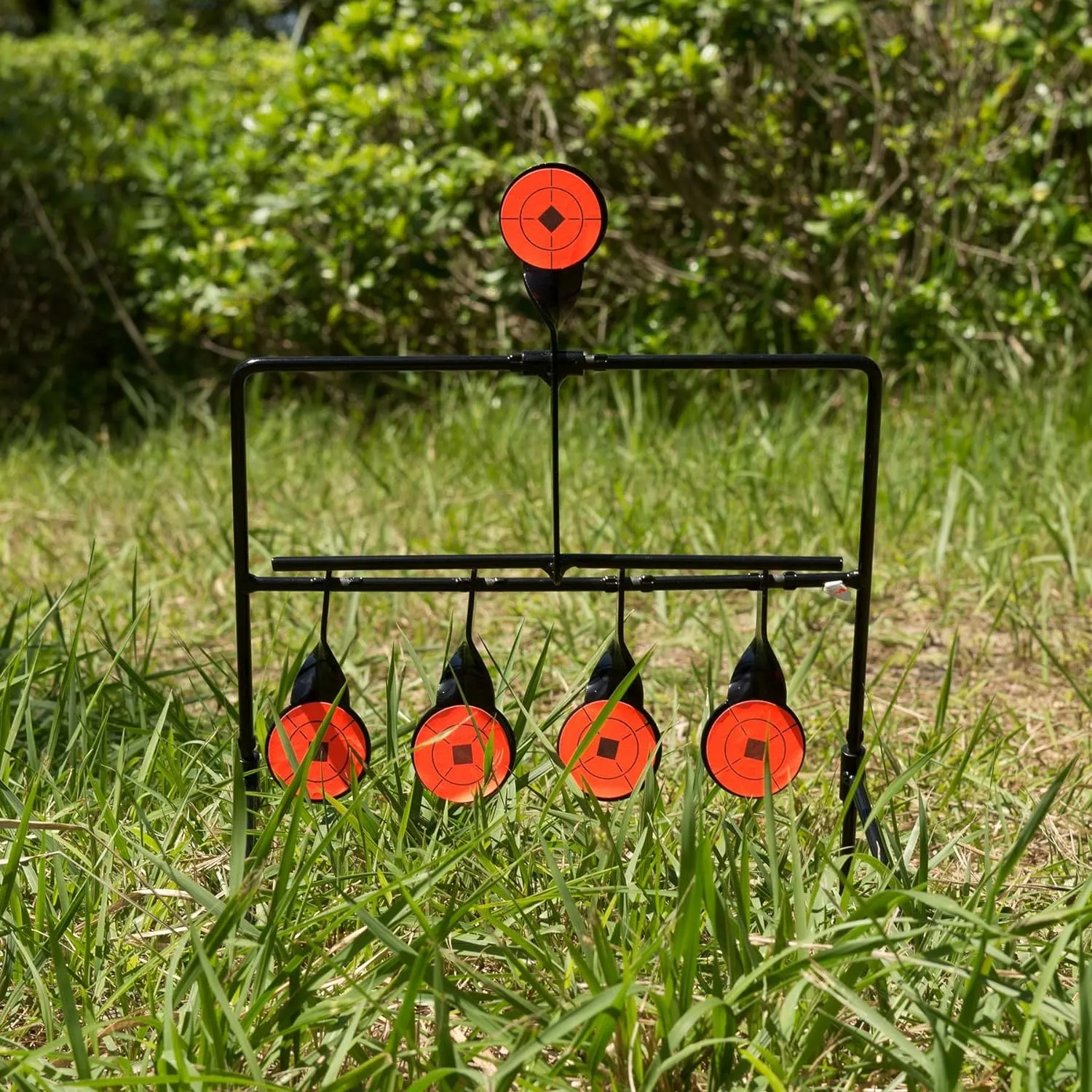 Hiram Resetting Target with Portable Design and Shooting Spots, Rated for .22 .177 Caliber