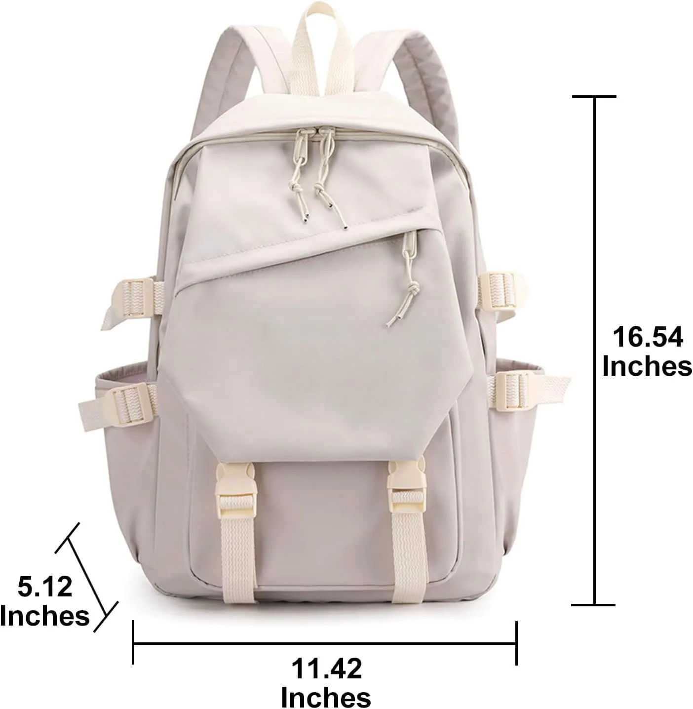Honkai Star Rail Backpack Women Men Unisex Robin Rucksack Aventurine Firefly Bag HSR Kawaii Backpack (White-Jing Yuan)