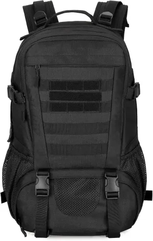 HUNTVP Military Backpack MOLLE Tactical Backpack Rucksack Gear Assault Pack Daypack for Hunting Camping Hiking Backpack 30L (Black)