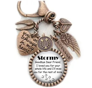 I Loved You For Your Whole Life Horse Memorial, Custom Name, Purse Clip, Backpack Clip, Key Chain or Necklace, Unisex Design, Sympathy, Bereavement Gift, Loss of Horse