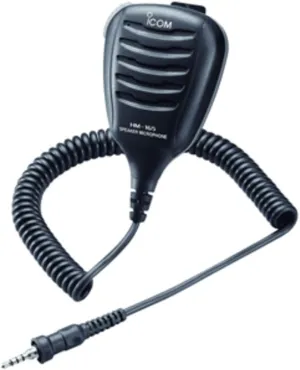 Icom HM-165 Speaker Mic w/Alligator Clip - Waterproof Marine , Boating Equipment