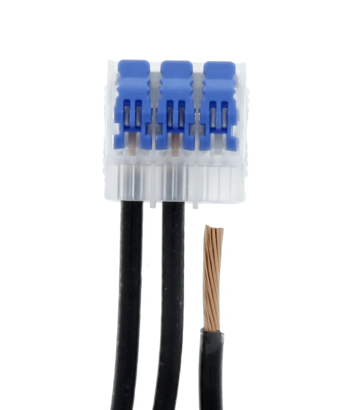 IDEAL Electrical In-Sure Lever Wire Connector,12 AWG, 3-Port(30-05L23), Bag of 50—Compact Releasable Connectors for Solid and Stranded Wires