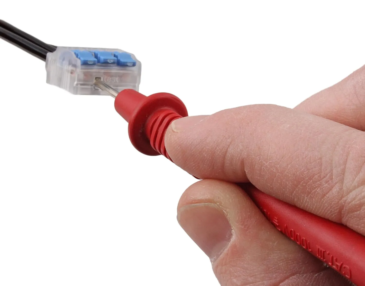 IDEAL Electrical In-Sure Lever Wire Connector,12 AWG, 3-Port(30-05L23), Bag of 50—Compact Releasable Connectors for Solid and Stranded Wires