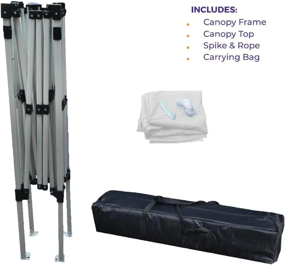Impact Canopy 040000001 Slant Leg Canopy, 10' x 10', White-No Sidewall