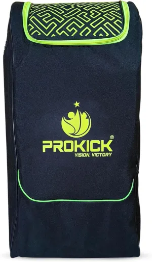 Impulse Duffle Cricket Kitbag|Cricket Kit Bag Backpack |Duffle Kit Bag, Full Size with Shoulder Straps,Backpack - Black/Lime