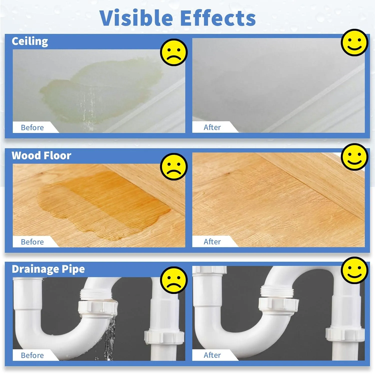 Invisible Waterproof Agent Transparent Repairing Leak Waterproof Adhesive for Roofs, Walls, Bathroom, Shower, Window Sills, Indoor & Outdoor Water Proof Coating 35 Oz