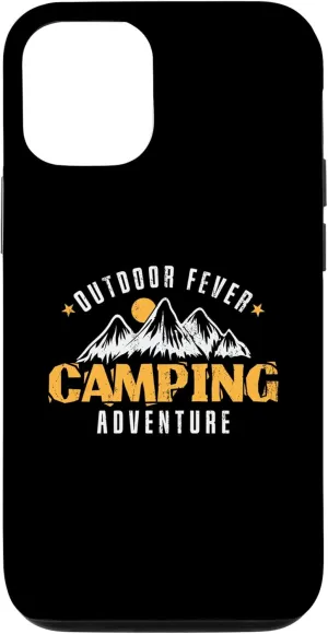 iPhone 15 Camping Mountain Range "Outdoor Fever Camping Adventure" Case