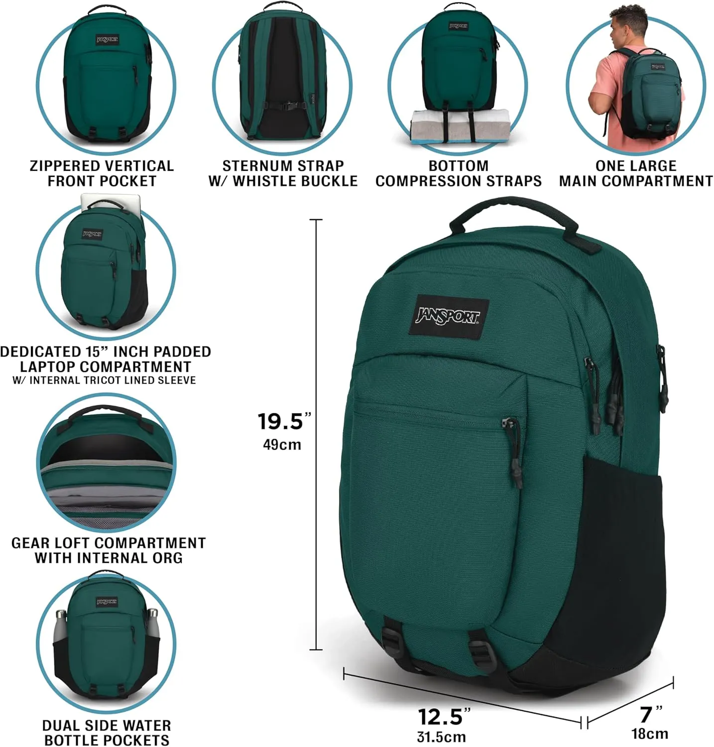 JanSport Journey Pack Backpack - Misty Rose