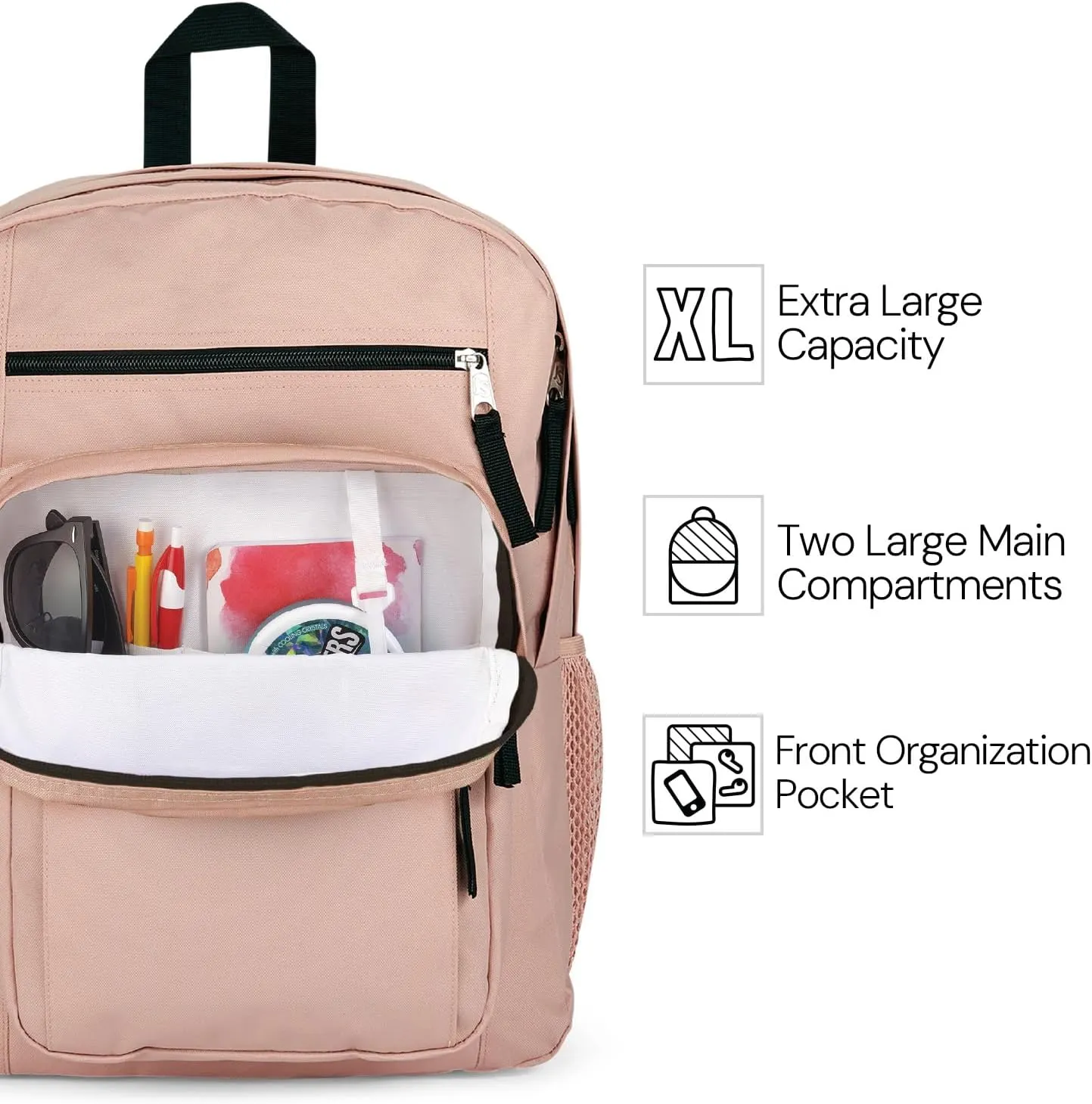 JanSport Laptop Backpack - Computer Bag with 2 Compartments, Ergonomic Shoulder Straps, 15” Laptop Sleeve, Haul Handle - Faded Sage