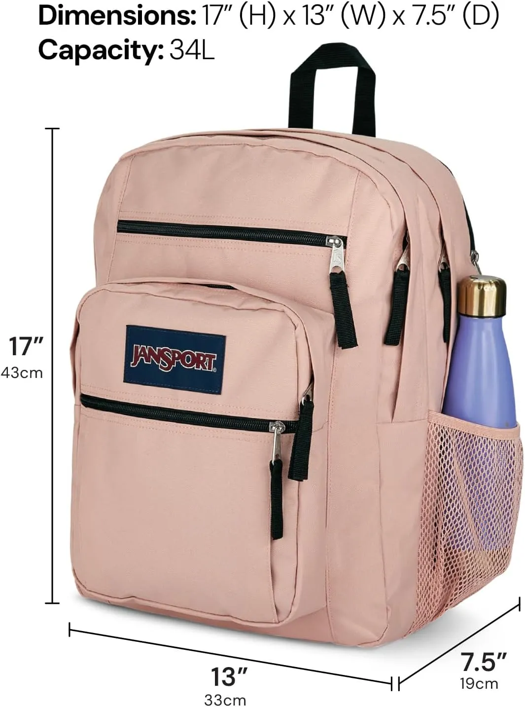 JanSport Laptop Backpack - Computer Bag with 2 Compartments, Ergonomic Shoulder Straps, 15” Laptop Sleeve, Haul Handle - Faded Sage