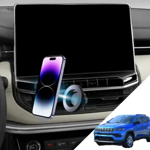 Jeep Compass Phone Mount Compass Mount Magnetic Phone Holder for 2024 Jeep Compass Accessories Compass Phone Holder 2024 2023 2022 Compatible for All Cell Phones