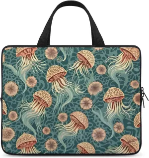 Jellyfish Pattern Laptop Bag Water-resistant Laptop Sleeve Handle Notebook Computer Case Briefcase