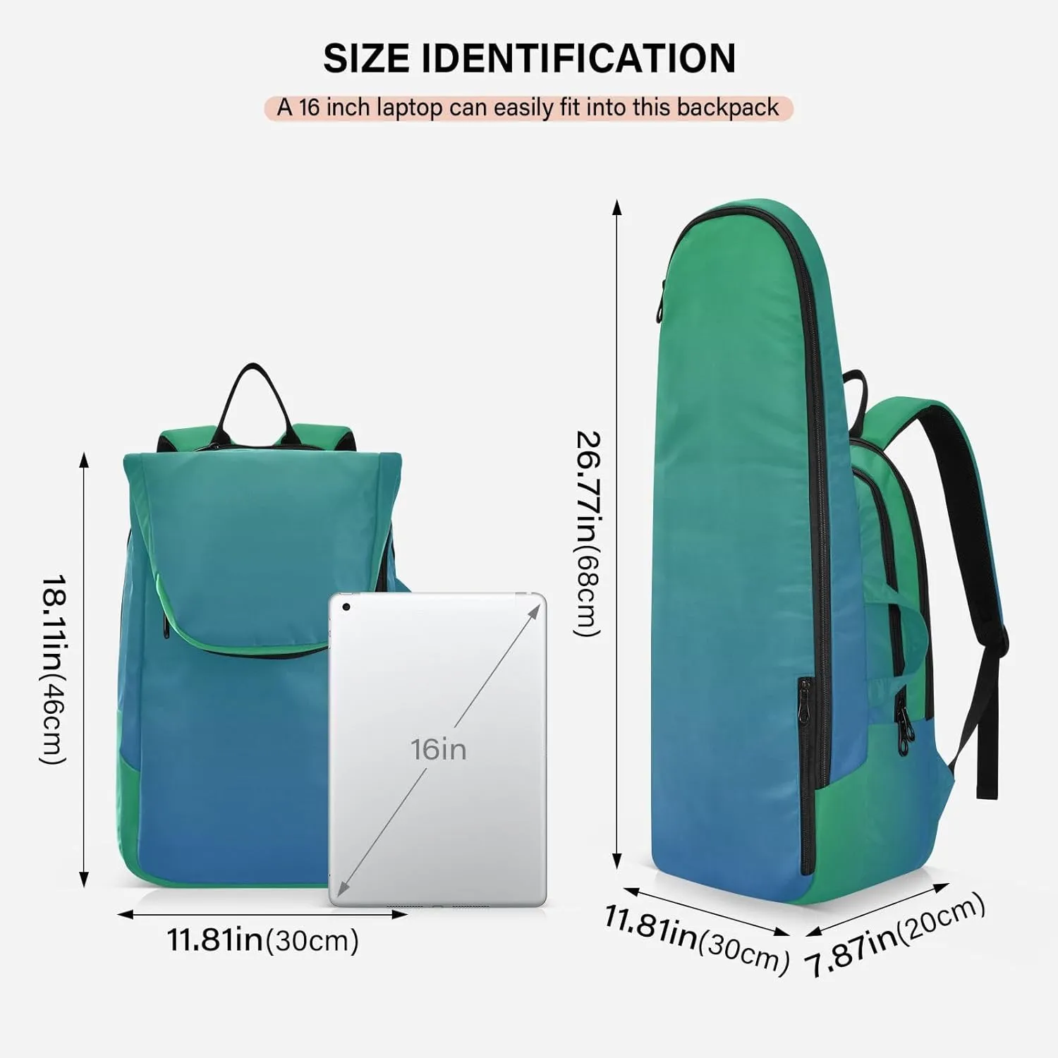 Joko Ivery Gradient Tennis Bag Backpack Tennis Bags Pickleball Bag Fits Badminton Paddles Backpack Tennis Racket Bag