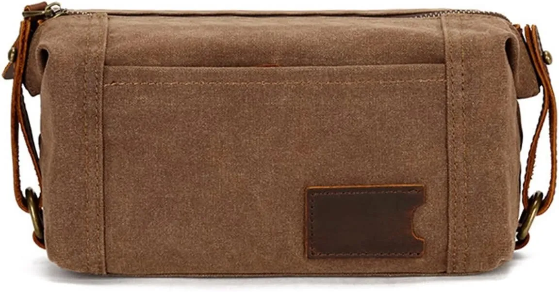 JSEIAJB Men's and Women's Makeup Bag Travel Hand Grab Bag Washing Bag Retro Hand Grab Bag Wrist Bag