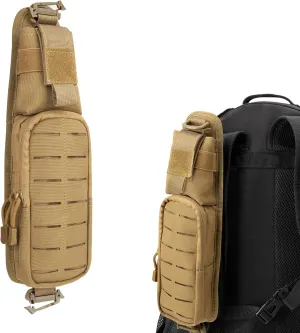 Jueachy Strap Shoulder Molle Accessories Pouch: Tactical Backpack Pocket Attachment Storage Phone Flashlight EDC